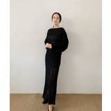 DECADE CLASSIC 透かし編みニットロングスカート | DECADECLASSIC | 詳細画像11 