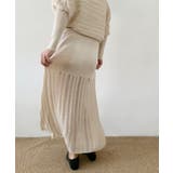 DECADE CLASSIC 透かし編みニットロングスカート | DECADECLASSIC | 詳細画像5 