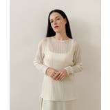 ホワイト | DECADE CLASSIC リブ編みニットフルオーバー | DECADECLASSIC