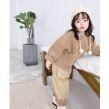 韓国子供服 暖かい裏フリースボアスウェット 韓国ファッション | aimoha kids | 詳細画像12