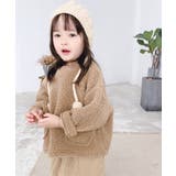 ブラウン | 韓国子供服 暖かい裏フリースボアスウェット 韓国ファッション | aimoha kids