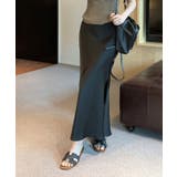 ブラック | シルキーマーメイドスカート韓国ファッション ハイウエスト セクシー | aimoha