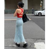 マーメイドデニムスカートロングスカート 韓国ファッション ハイウエスト | aimoha  | 詳細画像6 
