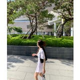 ウエストギャザー入りミニ丈シャツワンピース 韓国ファッション ワンピース | aimoha  | 詳細画像6 