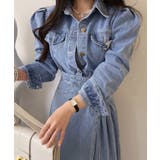 パフスリーブデニムジャケット韓国ファッション ハイウエスト セクシー | aimoha | 詳細画像3