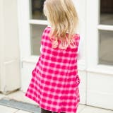 OUTLETチェックウールワンピース 韓国子供服 キッズ | aimoha kids | 詳細画像4 