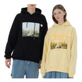 ユニセックス デイジー柄プリントパーカー ストリート系 | aimoha men | 詳細画像1 