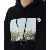 ユニセックス デイジー柄プリントパーカー ストリート系 | aimoha men | 詳細画像12 