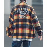 チェックシャツ アメカジ配色チェック柄バック刺繍ビッグシャツ 韓国ファッション | HOOK | 詳細画像8