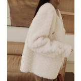 ゆったりVネックノーカラーダブルボタンフェイクファージャケット 韓国ファッション | aimoha | 詳細画像10