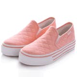ピンク | キルティング厚底スリッポン レディース 靴 | aimoha 