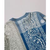 バンダナ模様ニット風スウェット ニット メンズ | HOOK | 詳細画像9 