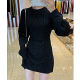 Jasmine新作 バック開きセクシーミニ丈ニットワンピース 韓国ファッション | aimoha | 詳細画像4