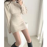 Jasmine新作 バック開きセクシーミニ丈ニットワンピース 韓国ファッション | aimoha | 詳細画像6