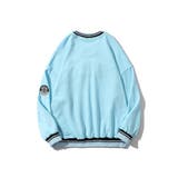 アメカジロゴ刺繍 配色ボーダーリブスウェット トレーナー | HOOK | 詳細画像5 