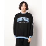 アメカジロゴ刺繍 配色ボーダーリブスウェット トレーナー | HOOK | 詳細画像11 