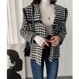 ブラック | 【Jasmine Grandiflorum】Jasmine新作 フレンチガーリー | aimoha 