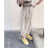 韓国子供服 キッズ万能ボトム ストライプ柄テーパード | aimoha kids | 詳細画像4