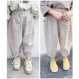 韓国子供服 キッズ万能ボトム ストライプ柄テーパード | aimoha kids | 詳細画像7