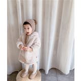韓国子供服 フード付き無地ロング丈ボアジャケットコート 韓国子供服 | aimoha kids | 詳細画像9 