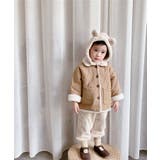 韓国子供服 無地暖かいボアジャケット コート | aimoha kids | 詳細画像1