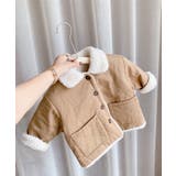 韓国子供服 無地暖かいボアジャケット コート | aimoha kids | 詳細画像3