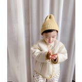 韓国子供服 パイピングレイヤード風中綿ジャケット 韓国子供服 | aimoha kids | 詳細画像2 