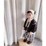韓国子供服 パイピングレイヤード風中綿ジャケット 韓国子供服 | aimoha kids | 詳細画像15 