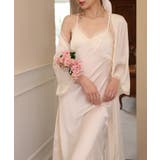 シルク風さらつやサテンロングキャミワンピース＆ガウンセット ルームウェア 韓国フ… | aimoha  | 詳細画像11 