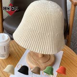無地ニット編ハット キャップ 帽子 | HOOK | 詳細画像1