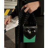 グリーン | 韓国風ハート市松文様ミニバッグ ショルダーバッグ レディース | aimoha