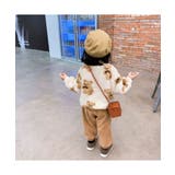 OUTLETかわいいクマプリントボアスウェット キッズ トップス | aimoha kids | 詳細画像2