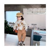 OUTLETかわいいクマプリントボアスウェット キッズ トップス | aimoha kids | 詳細画像3