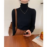ブラック | フィットハイネックカットソー レディース ハイネック | aimoha