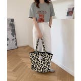 ヒョウ柄トート トートバッグ レディース | aimoha | 詳細画像5