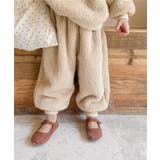 韓国子供服 ベア刺繍暖かいボアスウェット+ボトム上下セット セットアップ | aimoha kids | 詳細画像7
