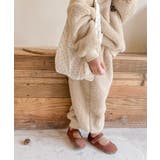韓国子供服 ベア刺繍暖かいボアスウェット+ボトム上下セット セットアップ | aimoha kids | 詳細画像8