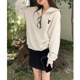韓国風ハーフジップスウェット ストリート系 ロンT | aimoha | 詳細画像6
