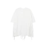 Tシャツ【HOOK】個性派十字架パッチダメージ裾ビッグTEE カジュアル ユニセ… | HOOK | 詳細画像2 