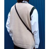 レトロ調ひまわり模様ステッチフリンジvネックニットベスト ストリート系 ロンT | HOOK | 詳細画像29