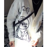 「CAT&FISH」英字刺繍猫イラストカーディガン ユニセックス オーバーサイズ | HOOK | 詳細画像26