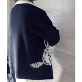 「CAT&FISH」英字刺繍猫イラストカーディガン ユニセックス オーバーサイズ | HOOK | 詳細画像10