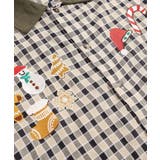 【HOOK】レトロ調刺繍チェック柄長袖シャツ | HOOK | 詳細画像5