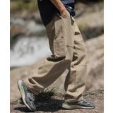 【HOOK】ヴィンテージ風ウォッシュ加工横切り替えカーゴパンツ | HOOK | 詳細画像2 