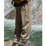 【HOOK】ヴィンテージ風ウォッシュ加工横切り替えカーゴパンツ | HOOK | 詳細画像3 