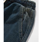 【HOOK】古着風ウォッシュデニム切り替えワイドパンツ | HOOK | 詳細画像12 