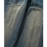 【HOOK】古着風ウォッシュデニム切り替えワイドパンツ | HOOK | 詳細画像10 