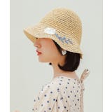 ブルー | 夏編みハット 麦わら帽子 レディース | aimoha