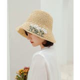 ホワイト | 夏編みハット 麦わら帽子 レディース | aimoha