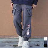アメカジワッペンプリントビッグポケットカーゴパンツ ストリート系 ロンT | HOOK | 詳細画像1
